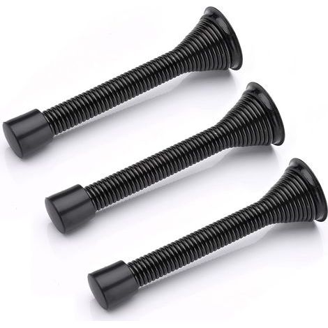 Set di 3 fermi porta a molla da 85 mm, fermi porta a molla da parete per proteggere muri e porte. (1/5)