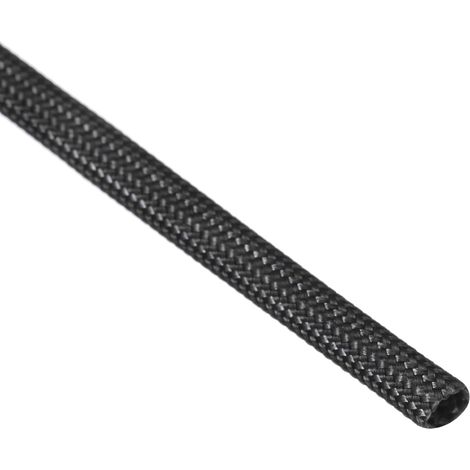 Gaine Cable Isolante 5 Mètre de Long 1.5mm ID Manchon en Fibre de Verre Haute Température Noir (1/4)