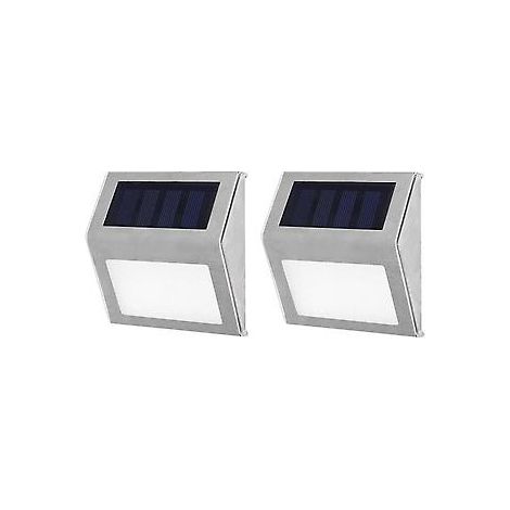 Lot de 6 lampes solaires LED étanches pour jardin, allée, clôture ou cour (1/5)