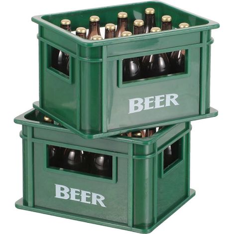 2 ensembles de décorations pour mini-maisons : caisses à vin et bouteilles de vin en plastique, pour la décoration de petites maisons.-5.9x4.8cm-Green