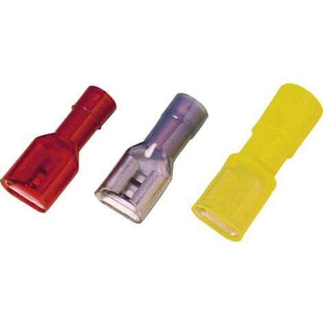 Cosse clip 6.3 mm x 0.8 mm Weidmüller VFSKHV/1,5-2,5/638 1491940000 180 ° entièrement isolé bleu 100 pc(s) (1/4)