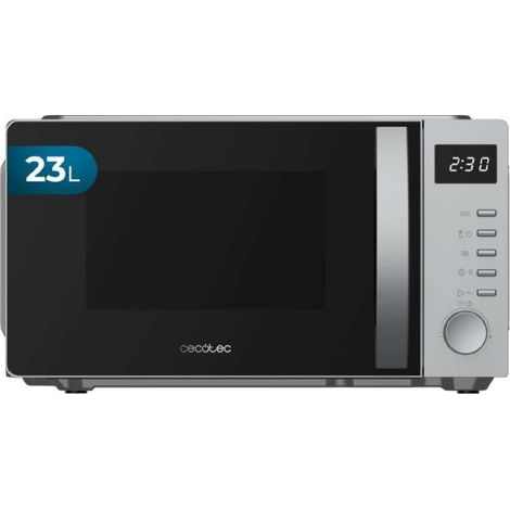 Cecotec Micro-ondes digital Proclean 5005 Silver. 700 W, 20 L, technologie 3DWave, 5 niveaux, minuterie 30 min.