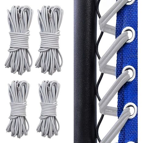 4 Pièces Corde Remplacement élastiques, Elastique Lafuma, Cordons De Remplacement De Chaise Zéro Gravité, Lafuma Fauteuil Relax, Zero Gravity Chaise Pliante, Chaise Longue (Gris)