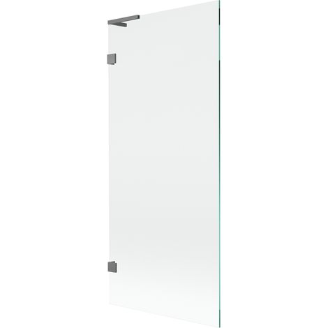 Mexen Lunar L paravento doccia a 1 anta 80 x 150 cm, trasparente, gun metal - 897L-080-000-95-00 (1/5)