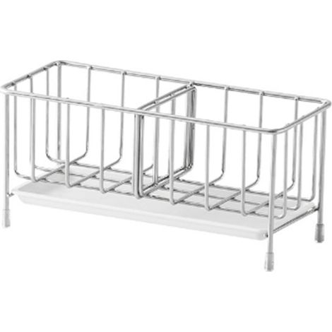 Panier de séchage d'évier en acier inoxydable 304, support de rangement pour boules de fil, passoire de cuisine (1/5)
