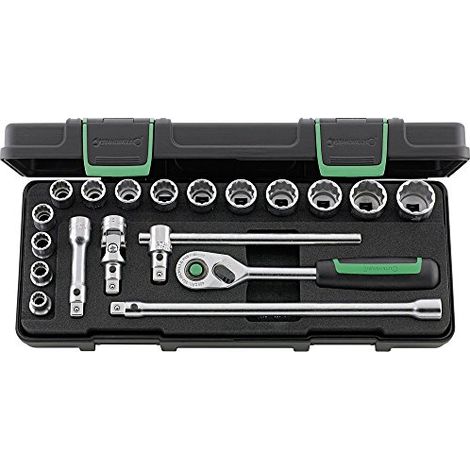 Stahlwille 45/14/5I QR KN Kit di chiavi a bussola 3/8 (10 mm) 19 parti 96021180 (1/4)