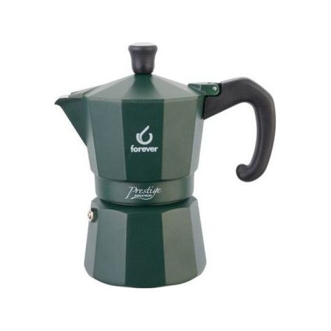 Caffettiera Miss Moka Presso Industriale Verde Tazza 3 Forever