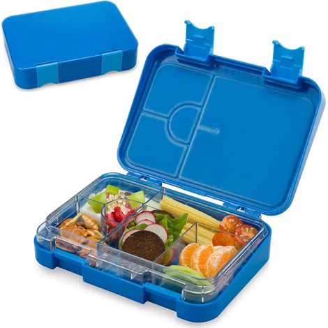 Brotdose fš¹r Kinder mit Fchern, Bunte Kinder Brotdose, Bento Brotdose Unterteilt & Auslaufsicher,Kinder Bento Box, Sichere Vesperdose
