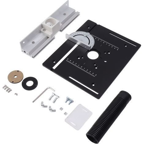 Plaque D'insertion de Machine de Coupe de Fraisage Réglable D'acier D'alliage D'aluminium de Panneau de Table de Routeur pour le Travail du Bois (1/5)