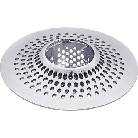 Filtro de pelo de acero inoxidable para bañera, ducha y ducha, plateado. Producto de alta calidad, duradero y fiable. Materiales seleccionados. Cumple con las normas KZQ. (1/4)