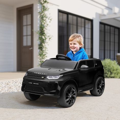 Voiture électrique enfant 12V télécommandée lumières LED musique klaxon 3-6 ans noir