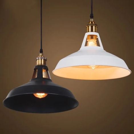 Lustre Suspension - E27 Ampoule - Industrielle - 2713CM - Blanc (1/4)