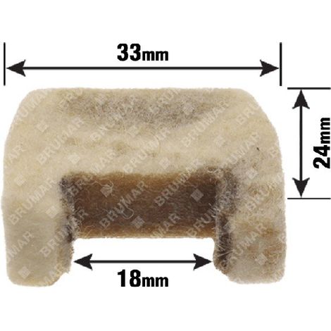 Feltro per tagliasiepi KAAZ COMPATIBILE - 028617