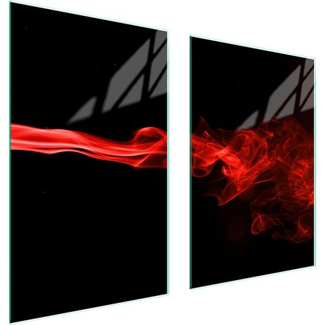 GLASSCHUTZPLATTE FÜR KÜCHE 65x52 SCHWARZ (1/5)