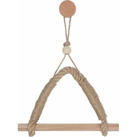 Porte-papier toilette vintage en corde de chanvre pour salle de bain