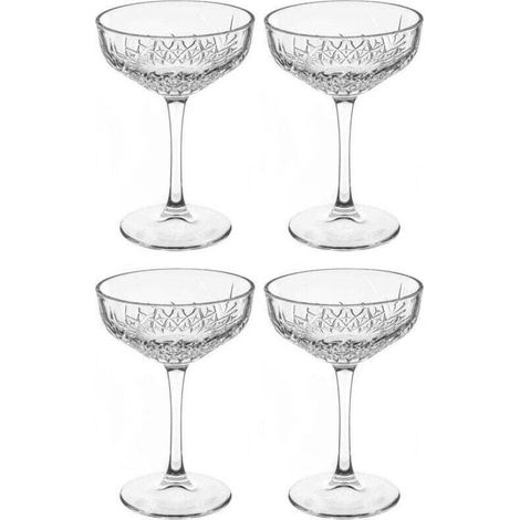 Copas de champán planas, juego de 4, 250 ml (1/5)