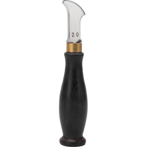 Crémaillère à Cuir 2.0mm avec Manche en Santal et Design Ergonomique en Acier Inoxydable 304 Poli Miroir (1/5)