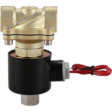 1 2inch DN15 laiton électrique électrovanne 220V pour eau huile essence (1/5)