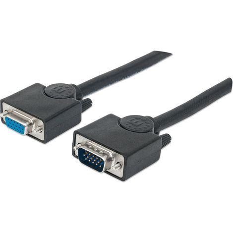 Cavo Monitor VGA Manhattan 15 m Nero, con connettori M/F, compatibile con monitor SVGA (1/5)