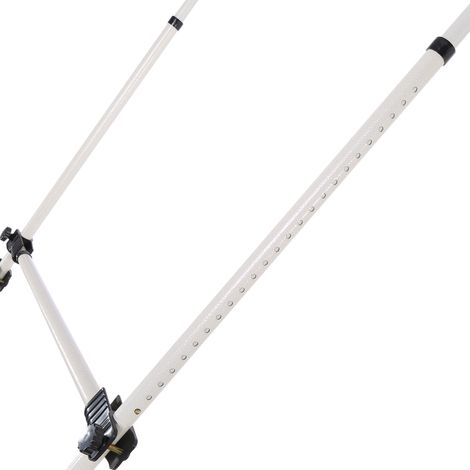 Portant à vêtements extensible du sol au plafond avec 2 barres horizontales - disponible en vente exclusive dans nos entrepôts à l'étranger. (1/5)