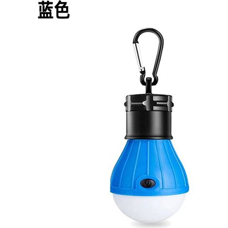 Lot de 5 lampes de camping étanches, lampes LED portables avec mousqueton (couleurs aléatoires) - AquaForge (1/3)