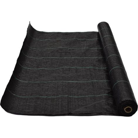 MALLA ANTIHIERBAS NEGRO 2MT. 110-115GR. ROLLO 100 M (1/2)