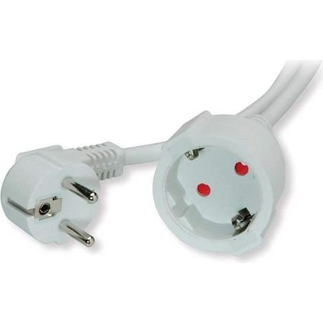 Rallonge de câble d'alimentation - Value 19.99.1176 - Prise de terre 230 V - H05VV-F 3G 1,5 mm² - 3 m, certifiée VDE/GS (1/2)