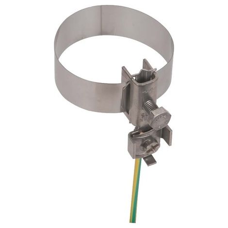 abrazadera de puesta a tierra dehn 540911 acero inoxidable ajustable