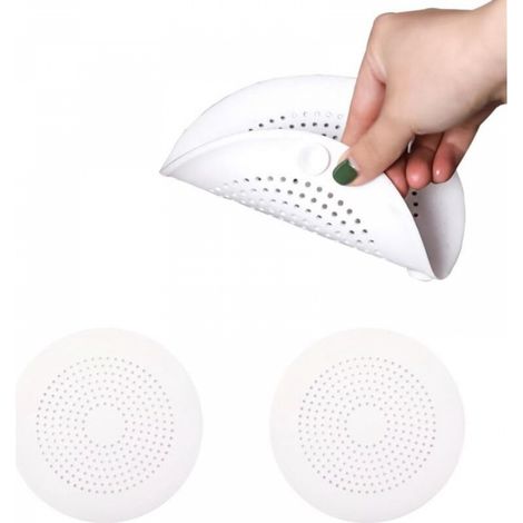 Lot de 2 crépines d'évier en silicone avec ventouse, filtre à cheveux pour douche, crépine d'évier de cuisine (1/5)