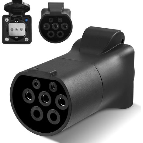Typ-2-auf-Schuko-Ladeadapter für Elektrofahrzeuge – 3,5 kW, 16 A, 220 V – Tragbar und IP44-geschützt – Kompatibel mit Elektrofahrzeugen mit V2L-Funktion (1/5)