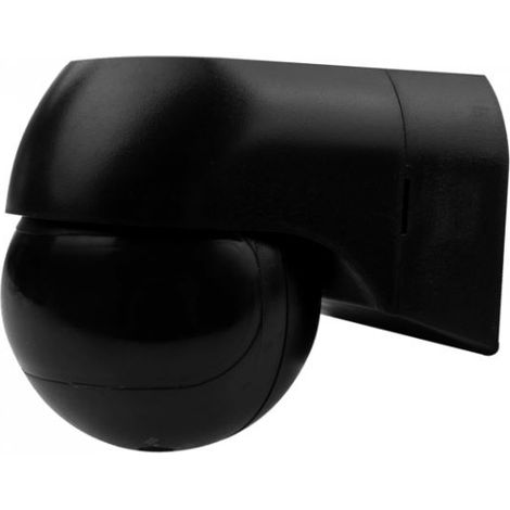 Sensor de movimiento de superficie negro 400W 12mb IP44 PIR CP-4CC Eco light EC61067 (1/2)