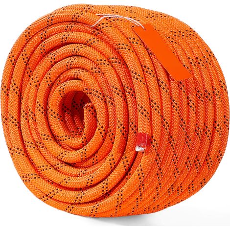 Corde d'escalade arboriste double tresse polyester 1,3 cm x 36,6 m, 48 brins (1/5)