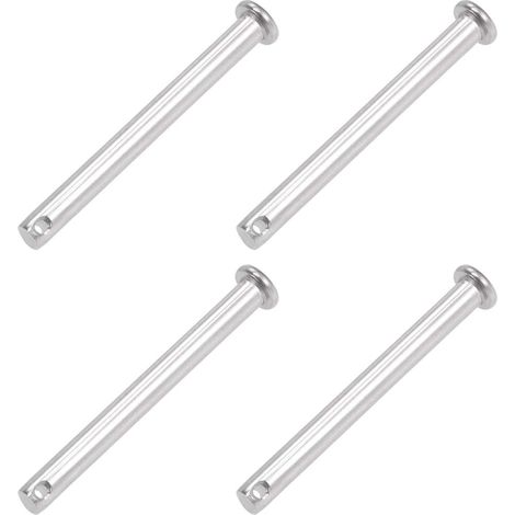 Trou Goupille Blocage 6mm x 60mm Tête Plate 4Pcs (1/5)