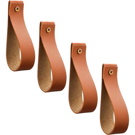 4 pièces en cuir PU support de jardin suspendu au style bohème, grand bras multifonctionnel (1/5)