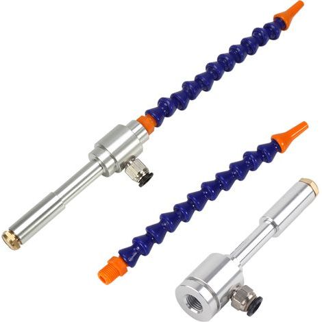 130-mm-Mini-Vortex-Trockenluftkühlpistole aus Aluminiumlegierung mit flexiblem Schlauch für mechanische Bearbeitung (1/5)