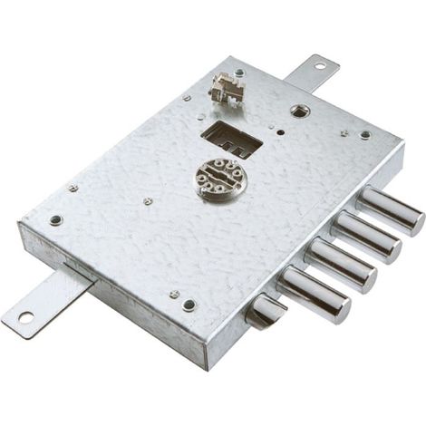 SERRATURA PROFESSIONALE DA APPLICARE DOPPIA MAPPA 'SER7111 1DE' CON SCROCCO AZIONATO DA QUADRO MANIGLIA 8 MM E/70 DX - DIERRE
