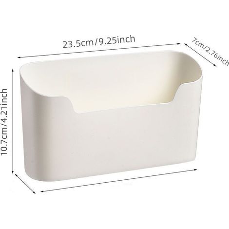 Teile Aufbewahrungsbox für Küchenschranktüren, selbstklebende Aufbewahrungsbox zur Wandmontage, Schrank-/Badezimmer-/Kühlschrank-Organizer-Box für Kleinigkeiten