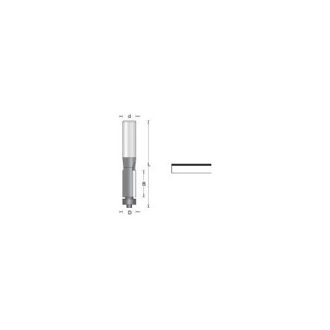 8 mm fraise à arrondir avec roulement 12.7X63 HIKOKI 754109