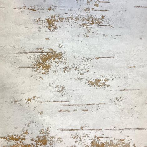Grandeco Industrial Stone Concrete Wallpaper Paste The Wall White Metallic Gold (1/4)