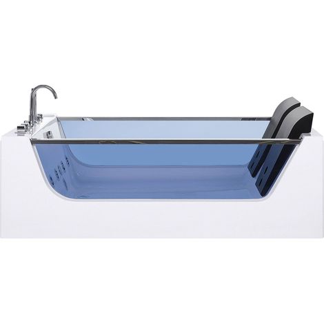 Bain à Remous Moderne en Acrylique avec Eclairage LED Hydromassage Curacao