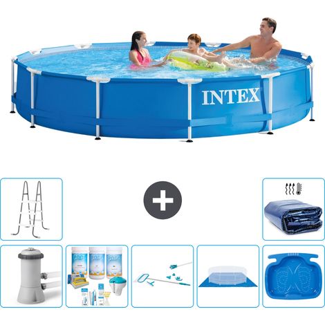 Intex Piscine Tubulaire Ronde - 366x76 cm - 8-pièces  S20486 (1/5)