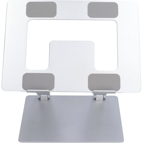 Tragbarer, faltbarer Laptopständer aus Aluminiumlegierung silberner Kühlständer für Laptops bis zu 18 Zoll (1/5)