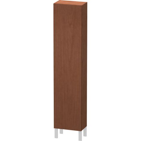 DU Hochschrank L-Cube 243x400x1760mm 1 Tür, TA re., amerik.nussbaum (1/5)