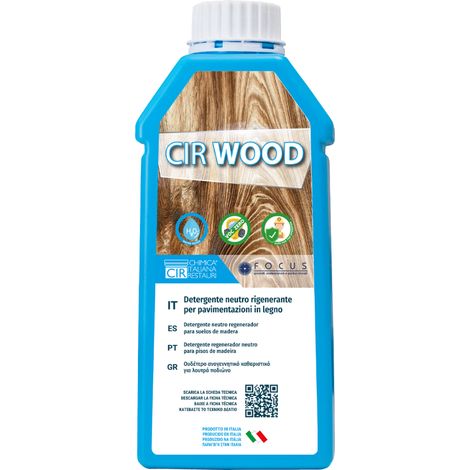 Detergente pulire esaltare rigenerare pavimento superfici legno cirwood 1 litro (1/5)