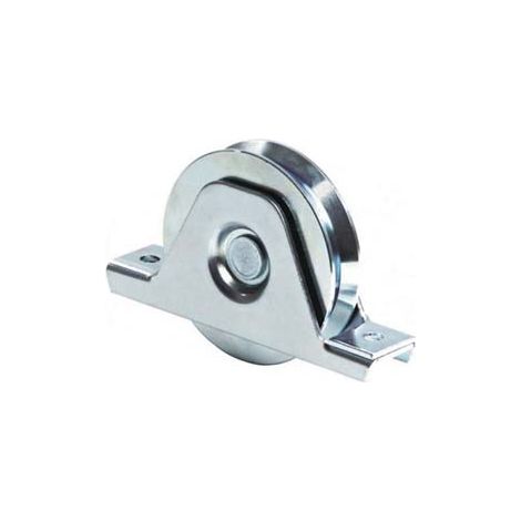 RUOTA CANCELLI GOLA V SUPPORTO INFERIORE ART.335- - ø mm.90 supporto mm.155 - 6 pezzi COMUNELLO