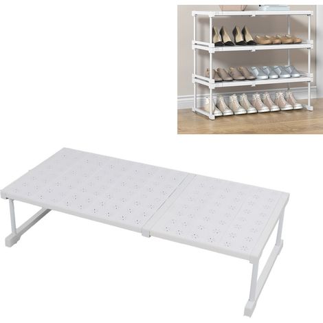 Étagère extensible pour placard et cuisine - 55kg charge - 67-88cm longueur ajustable - 14 accessoires - Installation facile sans outils (1/5)
