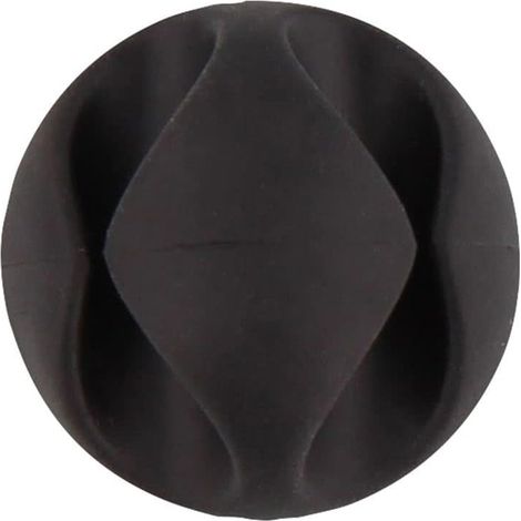 Paquete de 6 clips para cables de doble orificio - Herramienta para la gestión de cables (negro) (1/3)
