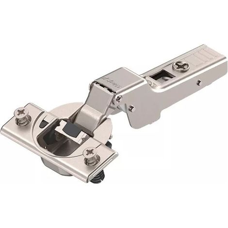 Charnière 110° pour porte en applique - BLUM - Expando - Semi-applique - BLUMOTION intégré décondamnable - K1,5 - Nickelé