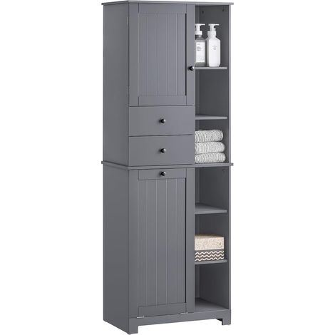 SoBuy Bathroom Tall Cabinet Cupboard Bathroom Storage Cabinet,BZR104-DG (1/5)