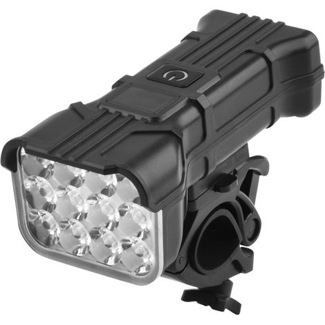 Phare de vélo LED rechargeable avec chargement USB, pour une utilisation urbaine, sur route ou de nuit.-AquaForge (1/3)